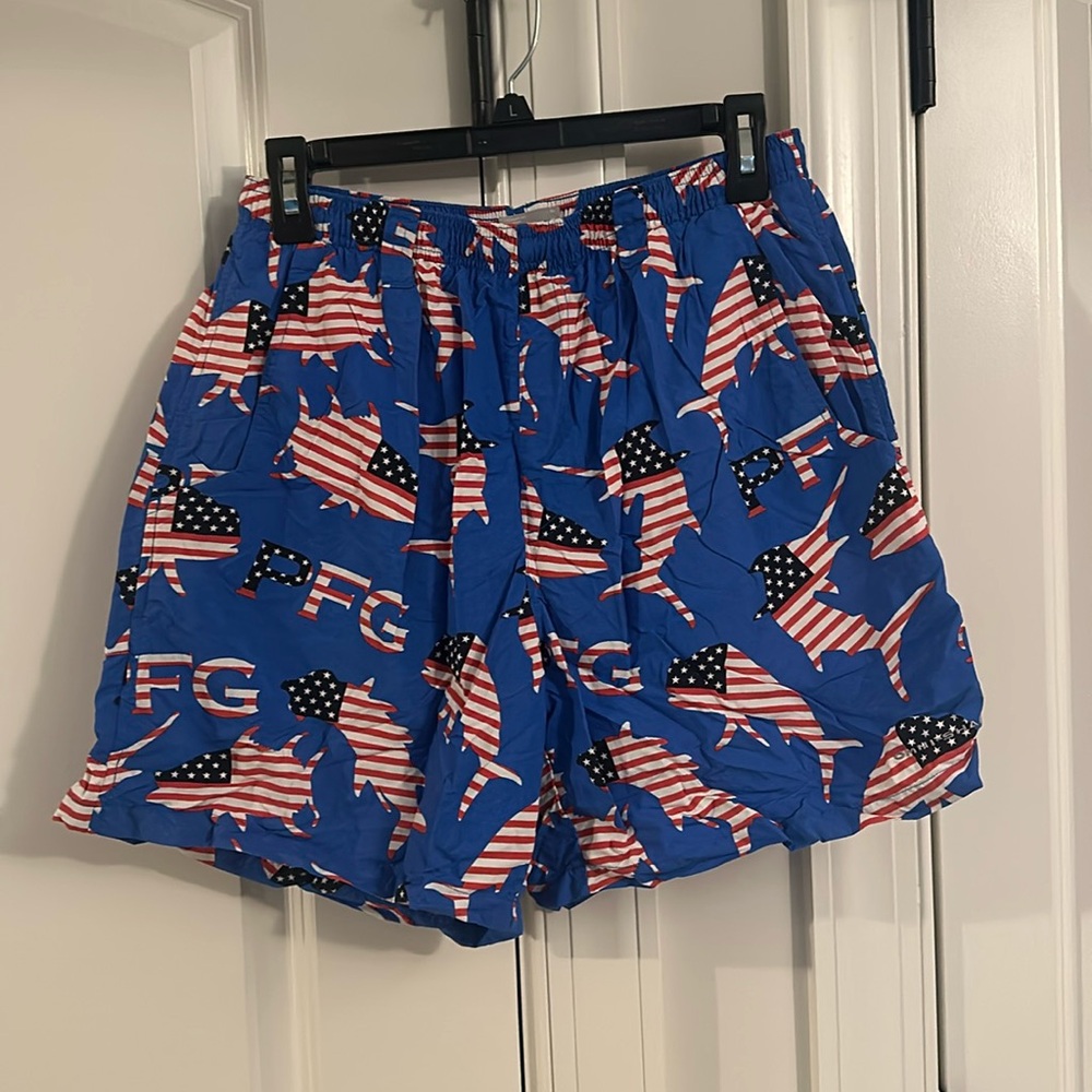 Columbia PFG American Flag Swimtrunks